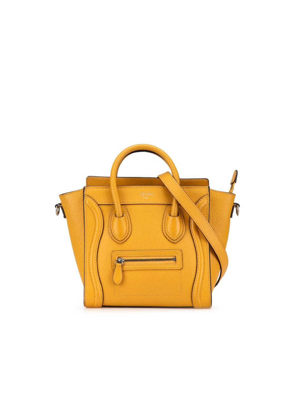 Celine Luggage Bag Grainy Leather Micro #326655C98B